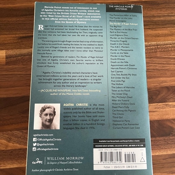 Agatha Christie The Murder of Roger Ackroyd paperback - Picture 2 of 4